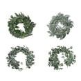 thumbnail image 4 of Billuyoard Plantas artificiales elegantes para interiores o exteriores para decoración y durabilidad duradera Decoración 2m 7 hojas blanco, 4 of 6