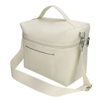 Unique Bargains Insulated Leakproof Lunch Bag for Work, Beach Beige