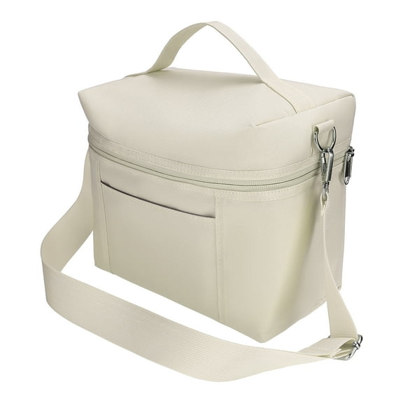 Unique Bargains Insulated Leakproof Lunch Bag for Work, Beach Beige