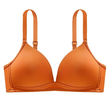 Womens Deep V Full Coverage Bras No Underwire Push Up Seamless Bralettes Soft Plunge Lightweight Adjustable Everyday Bra