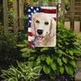 thumbnail image 2 of Golden Retriever Dog American Flag Garden Flag, 2 of 3