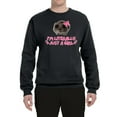 thumbnail image 2 of Wild Bobby I'm Literally Just a Girl Funny Deep Fried Brain Rot Hamster Meme Unisex Crewneck Sweatshirt, 2 of 6