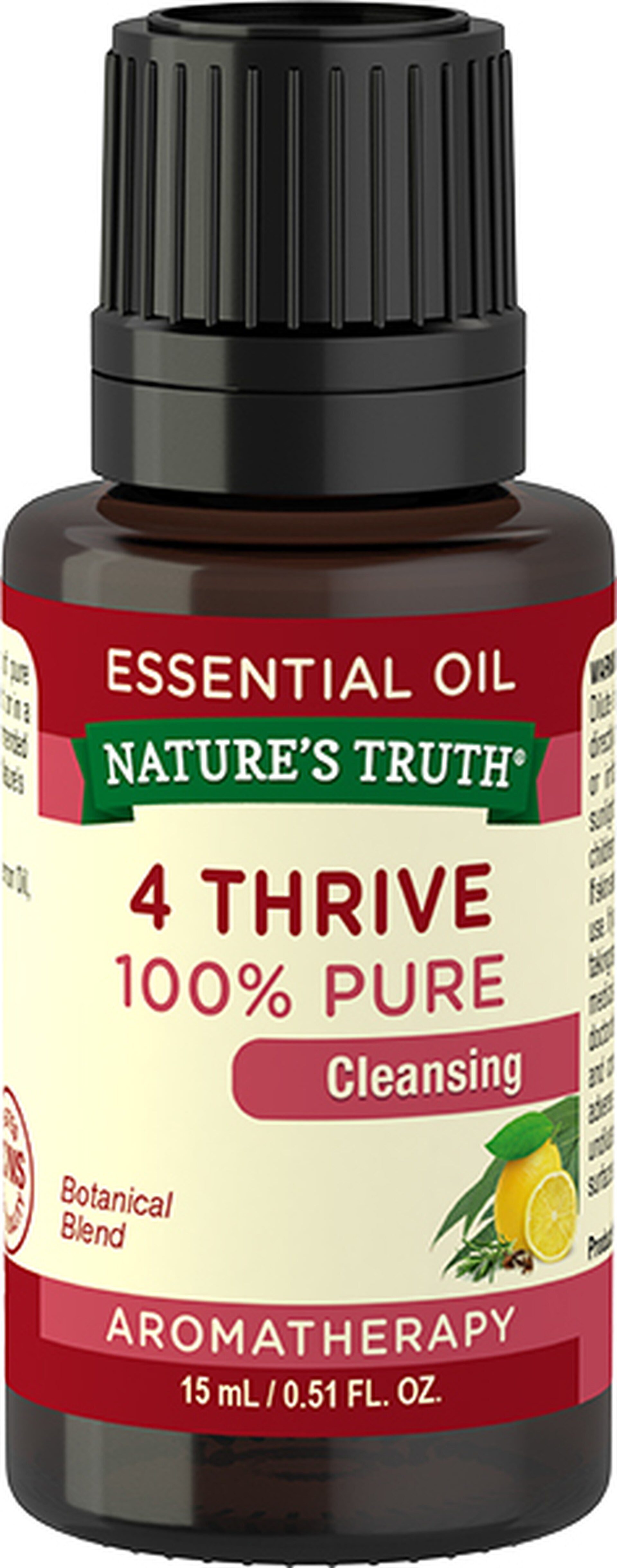 Nature's Truth 100% Pure Cleansing Essential Oil, 4 Thrive 0.51 oz (Pack of 6)