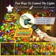 thumbnail image 2 of Guirnalda de Luces para Árbol de Navidad 410 LED 2m x 16 Multicolor, 2 of 8