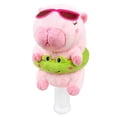 thumbnail image 2 of Funda para Cabezal de Palo de Golf Doble Pan Rosa con Peluche de Capibara Rana, 2 of 4