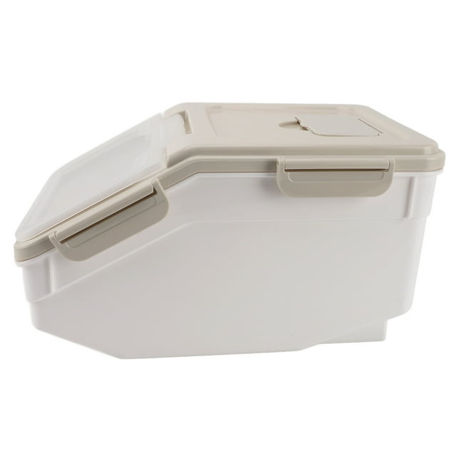 Food Container Rice Container Waterproof Thickened Rice Storage Container With Measuring Cup Lid Rice Storage Bin For Kitchen