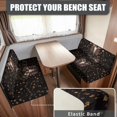 thumbnail image 2 of XYZCANDO Deer RV Dinette Cushions Stretchable RV Decor Universal Sofa Slip Covers for 2 Seat Cushion Couch Slip Covers for Loveseat Stylish Travel Trailer Accessories Camper Must Haves Black, 2 of 7