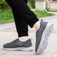 thumbnail image 4 of Deporte Con Zapatos Ortopédicos Sin Cordones Anchos para Hombres Diabéticos Cierre Ajustable Absorción Impactos Fascitis Plantar, 4 of 9