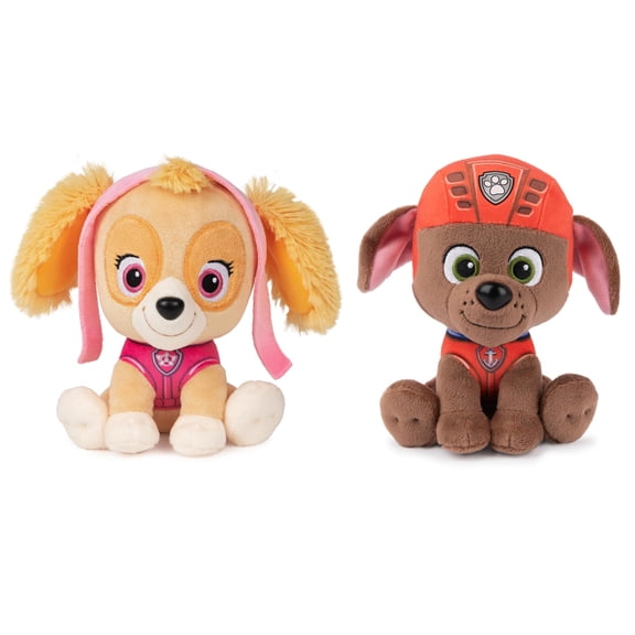 Paw Patrol Plush Bundle of 2, 6 inch Skye and Zuma Officially Licensed