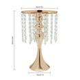 thumbnail image 2 of Gold 10x Wedding Table Crystal Flower Stands 35cm Gold Flower Vases Vase, 2 of 22