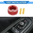 thumbnail image 7 of Unique Bargains Rear View Mirror Adjust Switch Knob Cover Interior Trim for Subaru Forester 19-24 Aluminum Alloy Red, 7 of 7