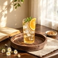 thumbnail image 6 of Round Distressed Wood Candle Tray, Rustic Farmhouse Decor for Coffee Table, Bathroom Vanity & Home Centerpieces, Candle Holder Tray Home Decor - 9.7 Inch, 6 of 7