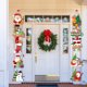 thumbnail image 2 of Decoración navideña para colgar en la puerta, pancarta con Papá Noel, muñeco de nieve, pareado, Navidad, fiesta de Navidad, decoración del hogar de Año Nuevo 2024 Noel, 2 of 5