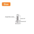 thumbnail image 2 of Uxcell M1.4x0.3x4mm 50 Pack Metal Flat Round Head Screws Phillips Drive Machine Bolt, 2 of 5
