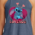thumbnail image 3 of Lilo & Stitch - Valentine's Day Lovebug Stitch - Juniors High Neck Tank Top, 3 of 5