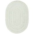 thumbnail image 2 of SAFAVIEH Braided Beuregard Solid Reversible Area Rug, Green/Ivory, 4' x 6' Oval, 2 of 11