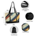 thumbnail image 2 of FORMRS Canvas Laptop Tote Bag for Women with 15.6" Computer Compartments Shoulder Handbag, Retro Colorful Stripes, 2 of 7