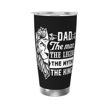 

Dad lion 182 Oz Water Bottle Insulated Tumblers Stainless Steel Cups Double Wall Tumbler with Lid