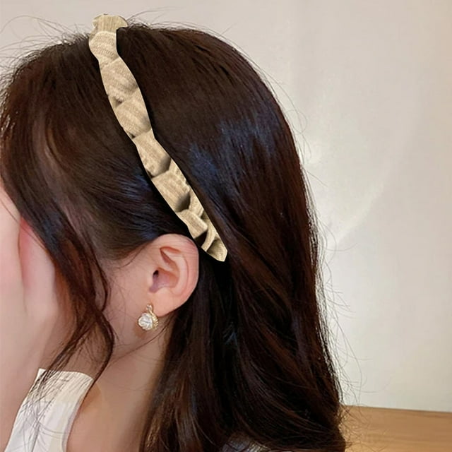 Fiudx Diadema Tejida con Diseño de Dientes Antideslizantes, Accesorio para El Cabello Cómodo y Ligero, Fácil de Limpiar, Ideal para Fiestas y Eventos Diarios, Estilo Femenino Moderno, Colores Versáti