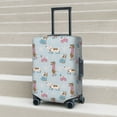 thumbnail image 6 of Fuzoiu Cute Snowflake Dachshund Print Suitcase Cover,Washable Luggage Covers for Suitcase,Elastic Luggage Protector Cover,Scratch Resistant Travel Suitcase Covers-Large, 6 of 7