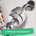 thumbnail image 2 of Hard water shower filter - original shower head filter, contains vitamins and activated carbon, for removing chlorine, heavy metals, etc. - suitable for dry skin and hair, 2 of 4