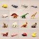 thumbnail image 1 of Mini Pocket Small Animal Model Dinosaur Sea Lions Shark Dolphin Eagle Polar Bear Cubs Daishu Ladybug Figurine Action Figure Toys18 He Qiyong unisex, 1 of 1
