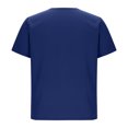 thumbnail image 4 of Chiccall Mens T Shirts with 6 Pockets Summer Casual Short Sleeve V Neck Stretch Tops Blouse, 4 of 7