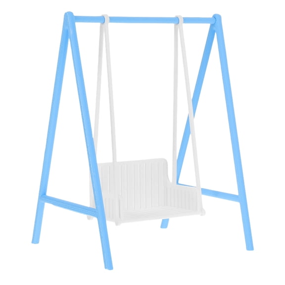 OUNONA Dollhouse Playground Accessories - Miniature Dollhouse Furniture - Blue PLA 1Set For Model House Display