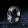 Frosted Silk Pattern Inlaid Rhinestone Ring Alloy Women Men Exquisite ...