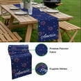 thumbnail image 5 of American Independence Day Table Runner - 70 Inch Long, Kitchen Dining Table Runner Dresser Scarves, Red Blue Fireworks Retro Stars Farmhouse Decor for Coffee Tables Wedding Party Banquet, 5 of 8