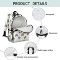 thumbnail image 4 of Monster Cartoon Truck White Pattern Cute School Backpack Bag for School with Padded Back and Adjustable Shoulder Straps 15.25"x11.5"x5.25", 4 of 5