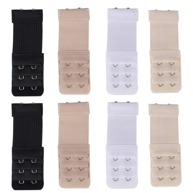 Women's Bra Extenders 2 Hook Elastic Stretchy Bra Extension Strap