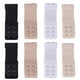 thumbnail image 1 of Dnzceghtig Xelparuc 8 extensores de sujetador suave para mujer, extensor elástico de sujetador de 2 ganchos, 3.9 x 1.3 pulgadas (negro, blanco, beige, beige claro), 1 of 7