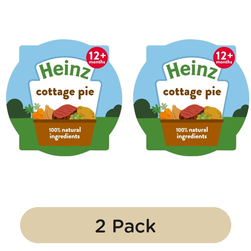 Heinz Cottage Pie Baby Food Tray 1+ Year 200g, British Import (Pack of 2)