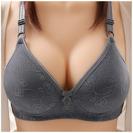 

QYZEU Tube Tops for Women Plus Size 5X Tube Tops for Women Summer Womens Comfort Lace Unwired Bra Plus Size Lace Bra Lingerie