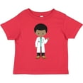 thumbnail image 3 of Inktastic African American Boy, Doctor, Boy Wearing Lab Coat Boys Toddler T-Shirt, 3 of 5
