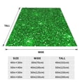 thumbnail image 3 of Honeii Green Glitter Print Fleece Blanket - Throw Blanket for Bed, Sofa, Couch, Camping, and Travel , Microplush Ultra Soft Warm Blanket-40"x30", 3 of 7