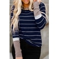 thumbnail image 1 of a.Jesdani Stripe-Contrast Pullover: Versatile & Stylish, 1 of 8