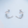 thumbnail image 4 of Arete de Tassel Bañado en Plata, 4 of 9