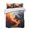 Burnt Orange Black, variant on Quilts Twin XL Size, Burnt Orange Black Abstract Art Soft Comforter Bedding Set for Bed, Modern Art White Lightweight Quilted Bedspread with Pillow Cover(2 Pieces) for All Season, 68x98 Inch