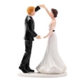 thumbnail image 3 of Toppers de pastel de boda Perfecl Figuras de pareja muñecas de novia y novio decoración para fiesta de Primeros de la torta de boda, 3 of 8