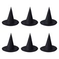 thumbnail image 1 of Runquan 6 Pieces Halloween Witch Hat Cap for Fancy Dress Festivals Stage Performance L, 1 of 8