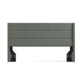 thumbnail image 3 of Pax Sleak Wingback Upholstered Headboard, Stone, King/California King, 3 of 7