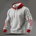 thumbnail image 4 of Ceisia Men's Graffiti Print Hooded Sweatshirt | Relaxed Long-Sleeve Casual Streetwear Top Gift, 4 of 9