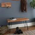 thumbnail image 5 of Alaterre Hairpin 36 in. Live Edge Bench, Acacia Wood with Metal Hairpin Legs, Unique Rustic Look, Natural, 5 of 11