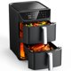 thumbnail image 1 of Cesta doble Air Fryer Mirtan de 12,6 litros para 10 a 12 personas, color negro, 1 of 9