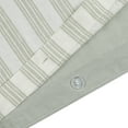 thumbnail image 3 of HOMETRENDS 3-Piece Green Stripe Duvet Cover Set, King, 3 of 5