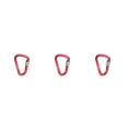 thumbnail image 2 of Wweixi 1/2/3 Mousqueton Résistant à l'Usure Technologie Avancée Grand Application Coloré Résistance aux Impacts Renforcée Pinces à Carabiner pour Extérieur Rouge 3 Pcs, 2 of 6