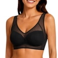 thumbnail image 5 of Breezora Women's Plus Size Breathable Mesh T Shirt Wireless Soft Comfort Support Bra for Daily Wear and Everyday Activities, 5 of 5