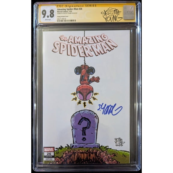 Amazing Spider-Man #26 Signed by Skottie Young. Limited Variant Cover Edition. CGC 9.8